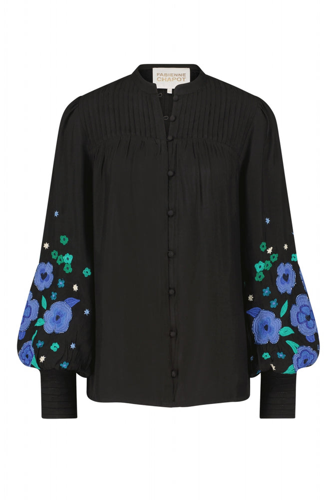 Fabienne Chapot Harry Embroidered Floral Blouse