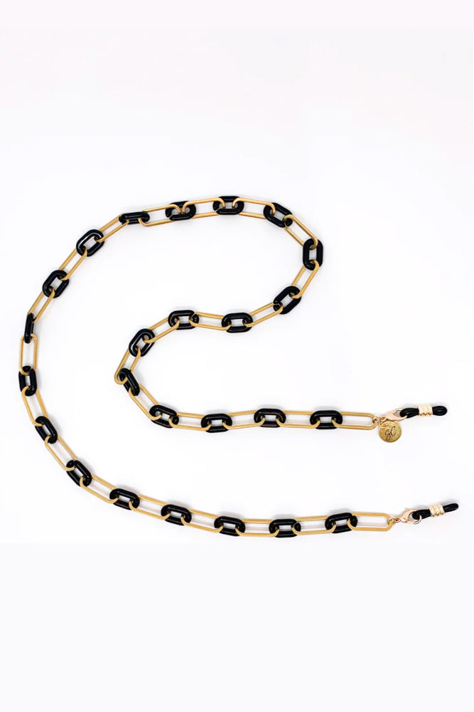 Louis Black & Gold Glasses Chain