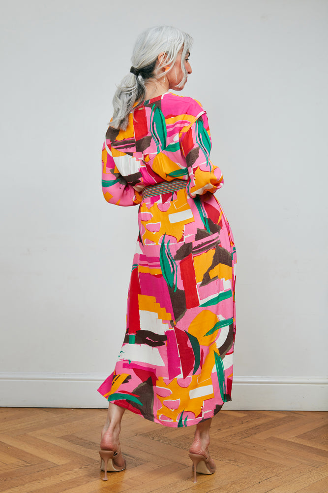 POM Amsterdam Cape Town Printed Midi Dress