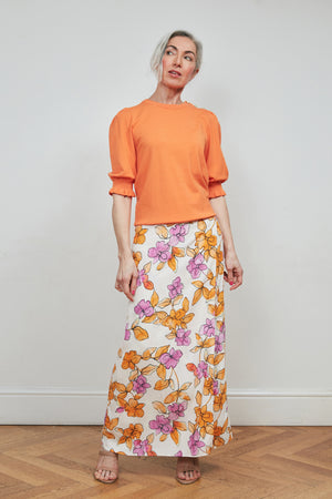 Fabienne Chapot Bobo Orchid Garden Print Midi Skirt