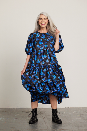 Cras Lilicras Dazzling Blue Midi Dress The Bias Cut Cras Lilicras Dazzling Blue Midi Dress The Bias Cut