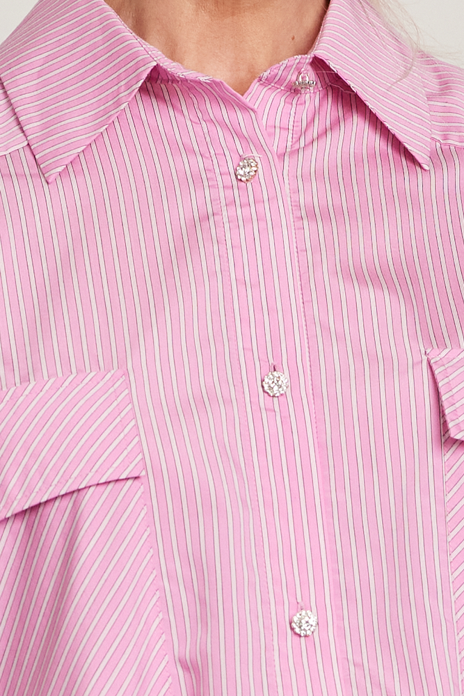 Cras Officecras Pink Stripe Shirt