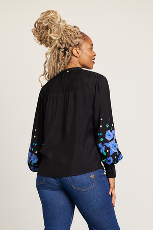 Fabienne Chapot Harry Embroidered Floral Blouse