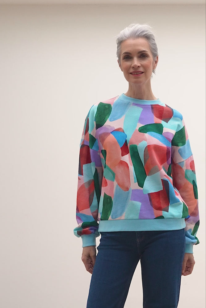 
                
                    Load and play video in Gallery viewer, POM Amsterdam Elements Printed Sweater
                
            