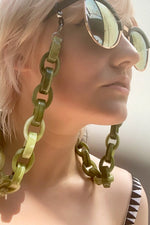 Abbracci Fern Green Glasses Chain - Coti Vision at The Bias Cut