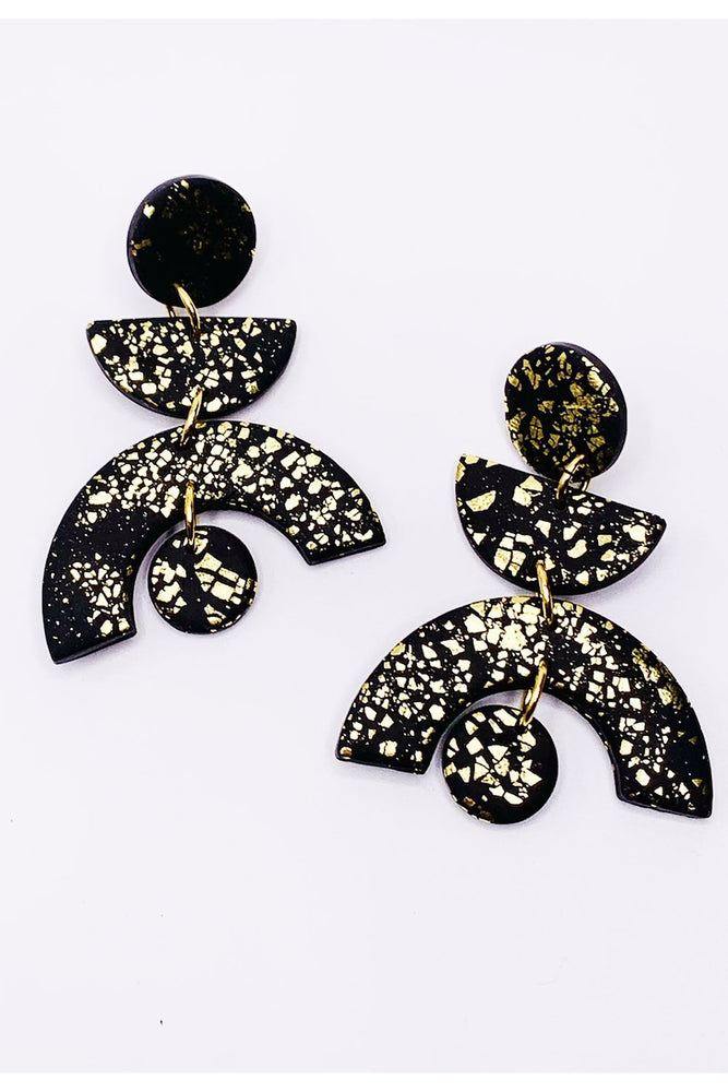 
                
                    Load image into Gallery viewer, No Shrinking Violet All That Glitters Medium Earrings at The Bias Cut
                
            