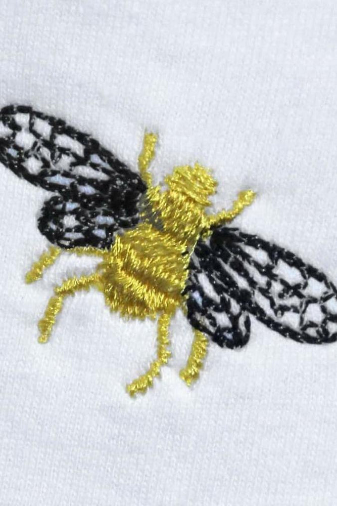 Bee Embroidered T-Shirt - Ingmarson at The Bias Cut