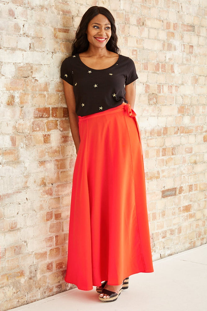 
                
                    Load image into Gallery viewer, Fabienne Chapot Bobo Lou Coral Maxi Skirt  at The Bias Cut
                
            