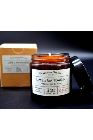 Charlotte Spencer Lime & Mandarin Natural Wax Candle - Charlotte Spencer at The Bias Cut