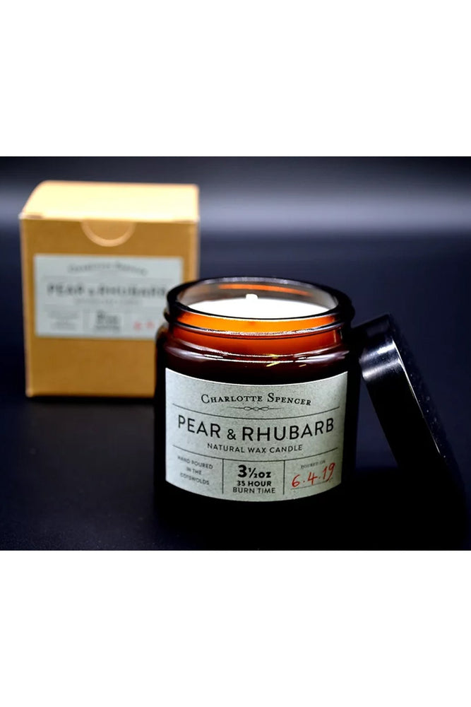 Pear & Rhubarb Natural Wax Candle