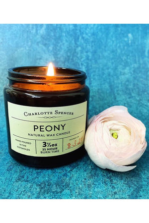 Charlotte Spencer Peony Natural Wax Candle - Charlotte Spencer at The Bias Cut
