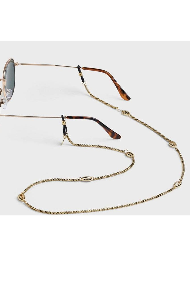 
                
                    Load image into Gallery viewer, Chloe Glasses Chain Gold - Sunny Cords at The Bias Cut
                
            