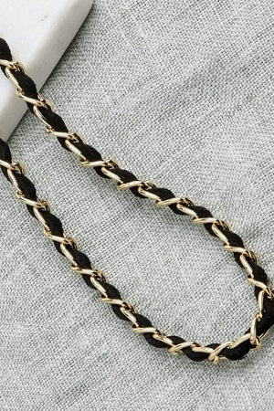 Classy C Gold & Black Chain - Sunny Cords at The Bias Cut