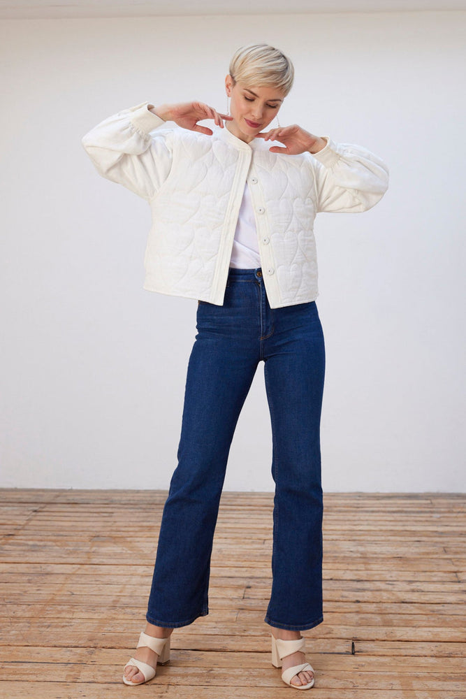 
                
                    Load image into Gallery viewer, Fabienne Chapot Patty Heart Quilted Jacket - Fabienne Chapot at The Bias Cut
                
            