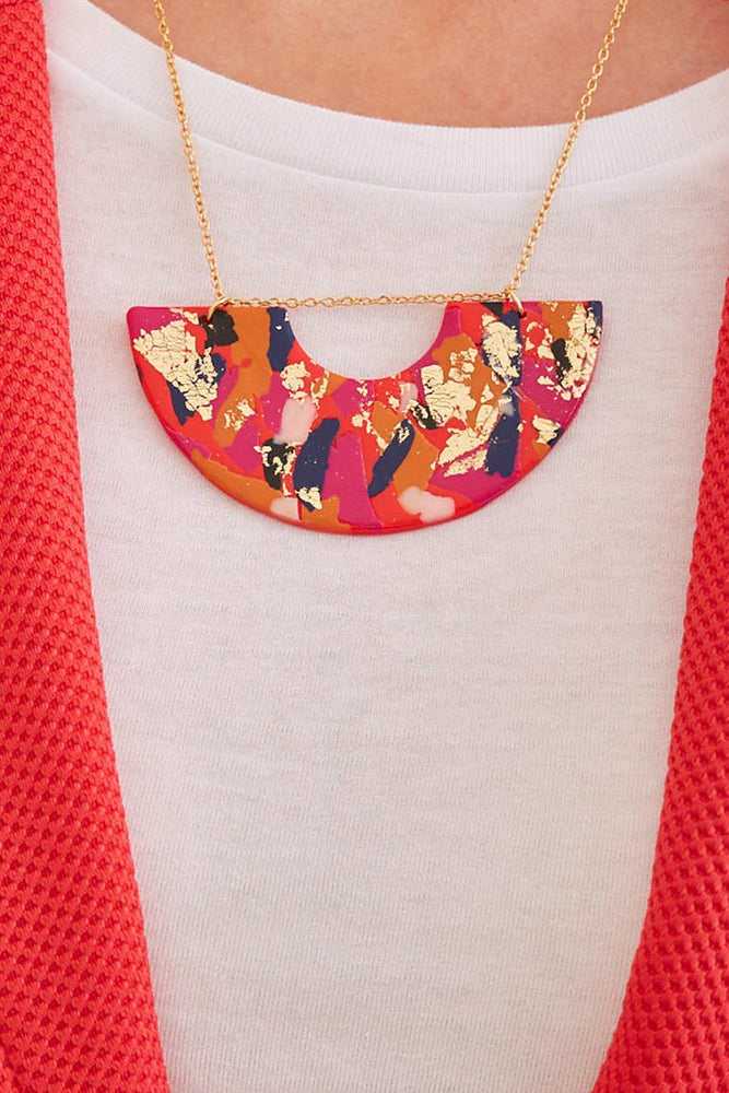
                
                    Load image into Gallery viewer, Fire &amp;amp; Flood Statement Necklace - No Shrinking Violet
                
            