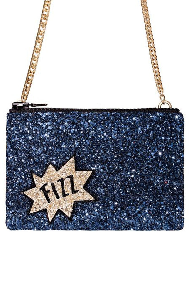 Fizz Glitter Cross-Body Bag - I KNOW THE QUEEN at The Bias Cut