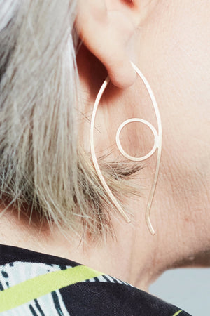 
                
                    Load image into Gallery viewer, Glance Gold Earring - Gem &amp;amp; Tonic at The Bias Cut
                
            