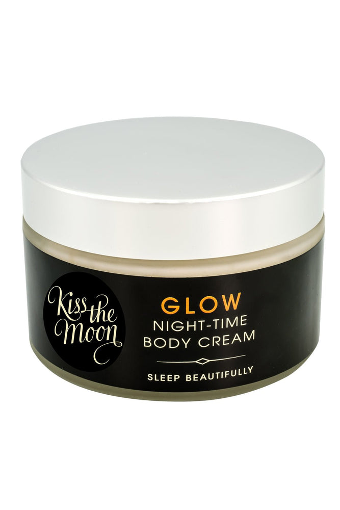 
                
                    Load image into Gallery viewer, Glow Night-Time Body Cream with Orange &amp;amp; Geranium - Kiss The Moon at The Bias Cut
                
            