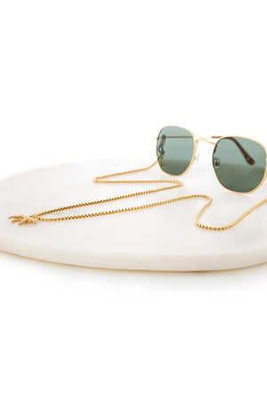 Jaguar Gold Glasses Chain - Sunny Cords at The Bias Cut