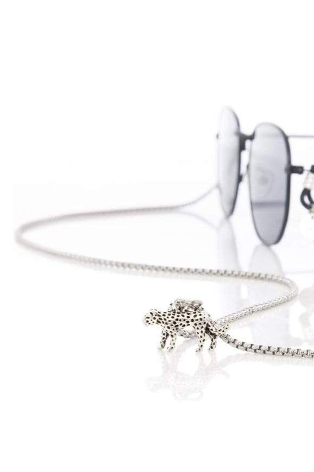 Jaguar Silver Glasses Chain – The Bias Cut
