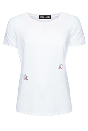 Ladybird Embroidered T-Shirt - Ingmarson at The Bias Cut