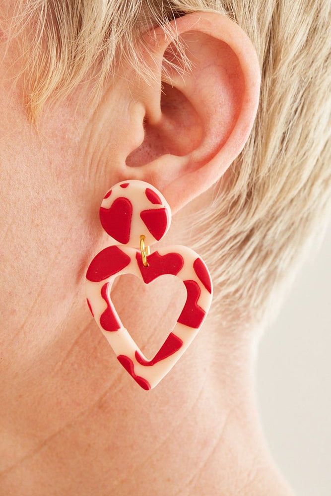 LOVE LOVE LOVE Large Earrings 🌈♥️⭐ - No Shrinking Violet