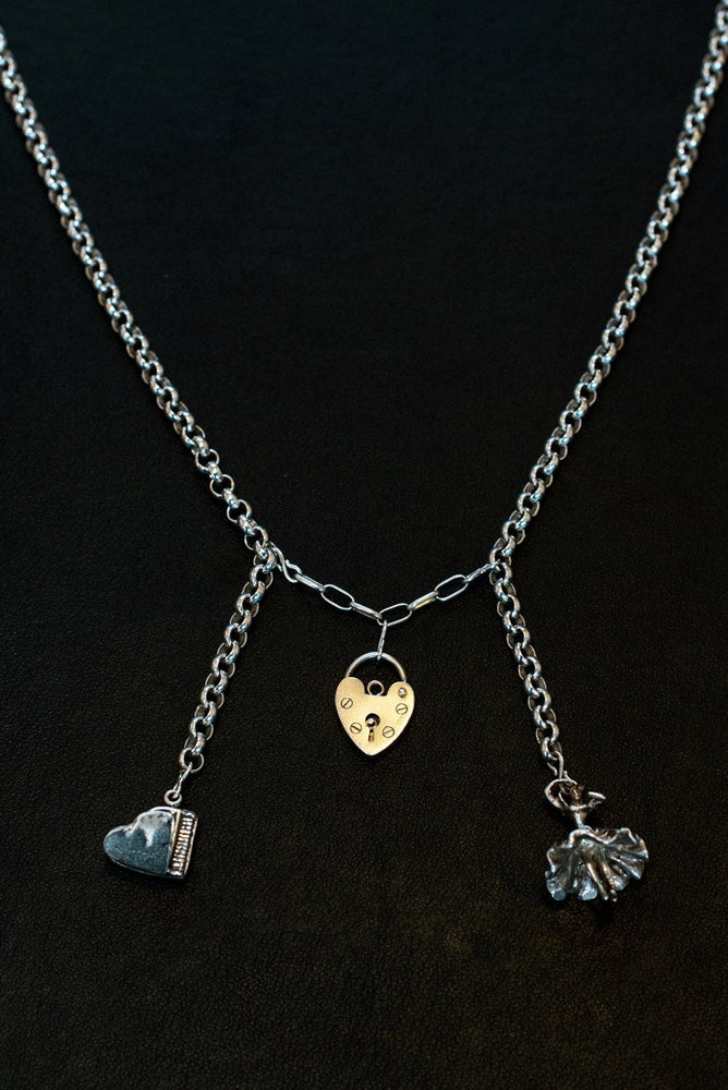 
                
                    Load image into Gallery viewer, Music, Love And Dancing Sterling Silver One-Of-A-Kind Necklace - Hooked at The Bias Cut
                
            