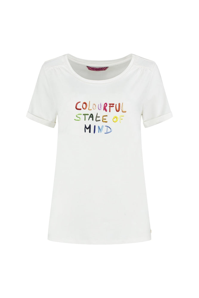 POM Amsterdam Colourful State Of Mind Embroidered T-Shirt