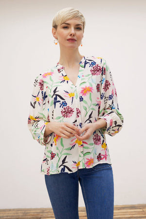 
                
                    Load image into Gallery viewer, POM Amsterdam Garden Bloom Blouse - POM Amsterdam at The Bias Cut
                
            