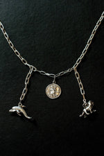 Safe Travels On Land And Sea Sterling Silver One-Of-A-Kind Necklace - Hooked at The Bias Cut