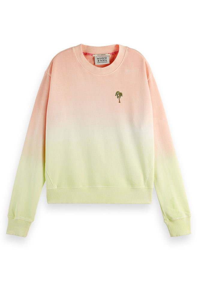 
                
                    Load image into Gallery viewer, Scotch &amp;amp; Soda Dip Dyed Organic Melon Sweater - Scotch &amp;amp; Soda at The Bias Cut
                
            
