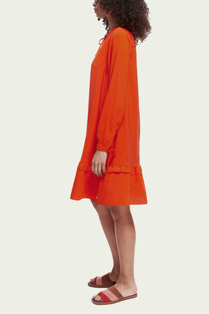 
                
                    Load image into Gallery viewer, Scotch &amp;amp; Soda Short Straight Red Dress - Scotch &amp;amp; Soda at The Bias Cut
                
            