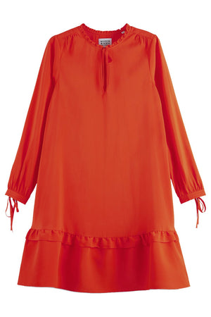 
                
                    Load image into Gallery viewer, Scotch &amp;amp; Soda Short Straight Red Dress - Scotch &amp;amp; Soda at The Bias Cut
                
            