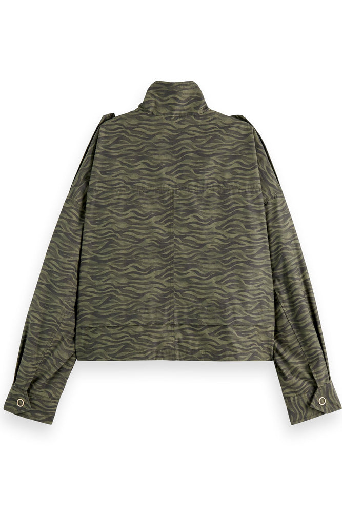 
                
                    Load image into Gallery viewer, Scotch &amp;amp; Soda Striped Loose Fit Khaki Jacket - Scotch &amp;amp; Soda at The Bias Cut
                
            