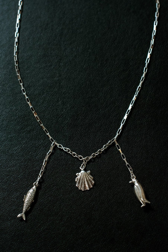 Sea Life Sterling Silver One-Of-A-Kind Necklace - Hooked at The Bias Cut