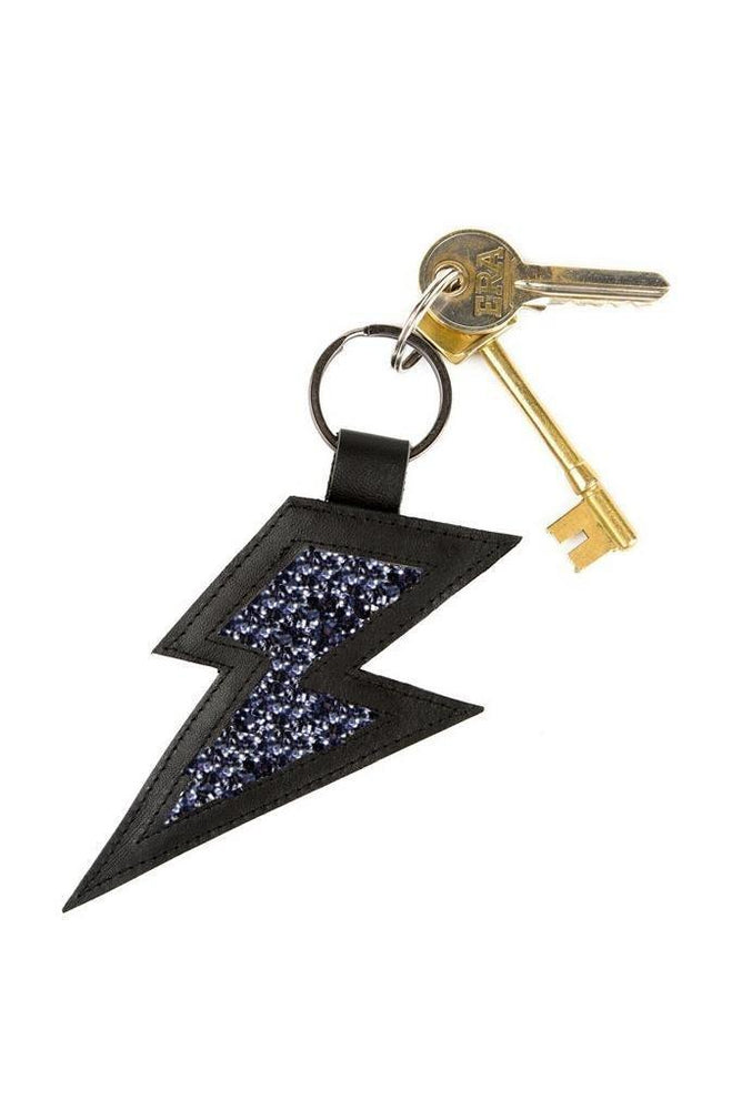 
                
                    Load image into Gallery viewer, Stardust Leather and Glitter Keyring - Dark Horse Ornament at The Bias Cut
                
            