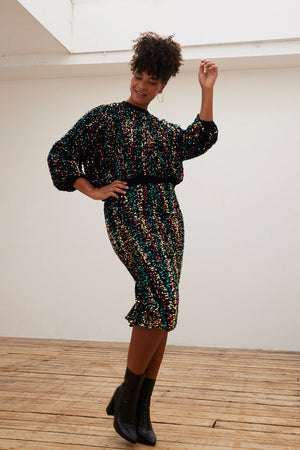 
                
                    Load image into Gallery viewer, Stella Nova Camma Sequin Midi Skirt - Stella Nova at The Bias Cut
                
            
