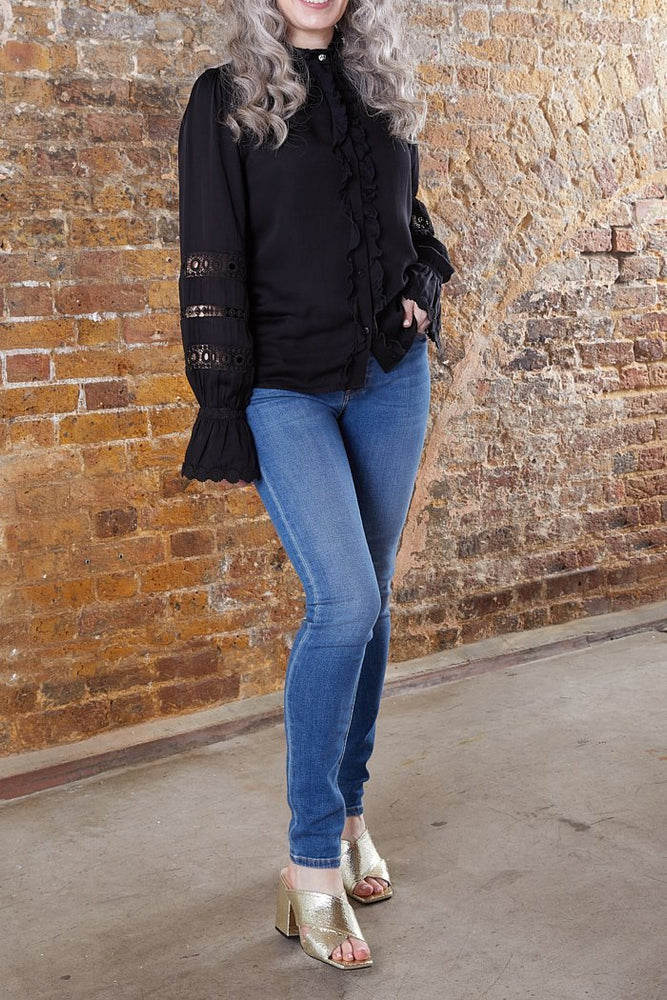 Reiko Nelly Mid Blue Skinny Jeans at The Bias Cut